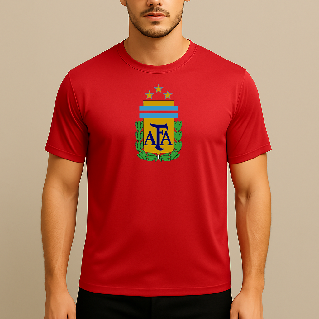 Men's Argentina National Soccer Team Polyester T-Shirt