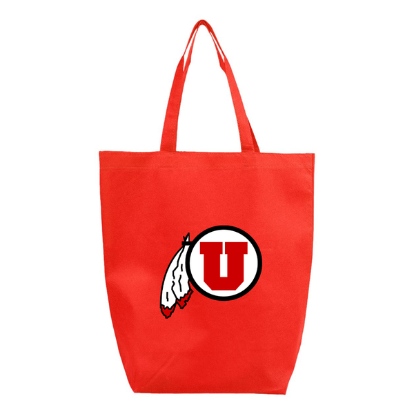 Utah Utes Q-Tees Non-Woven Gusset Bottom Tote