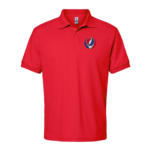 Men's Gratefu Dead Logo Dry Blend Polo