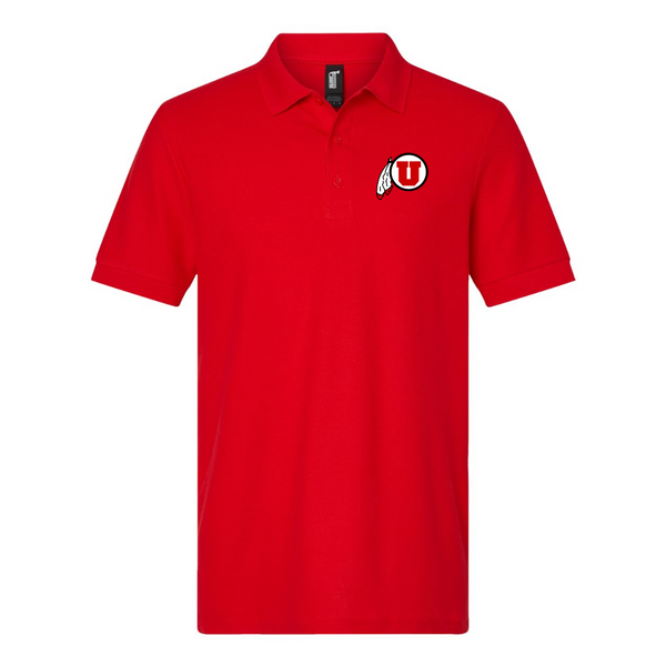 Men's Utah Utes Gildan Hammer Pique Polo