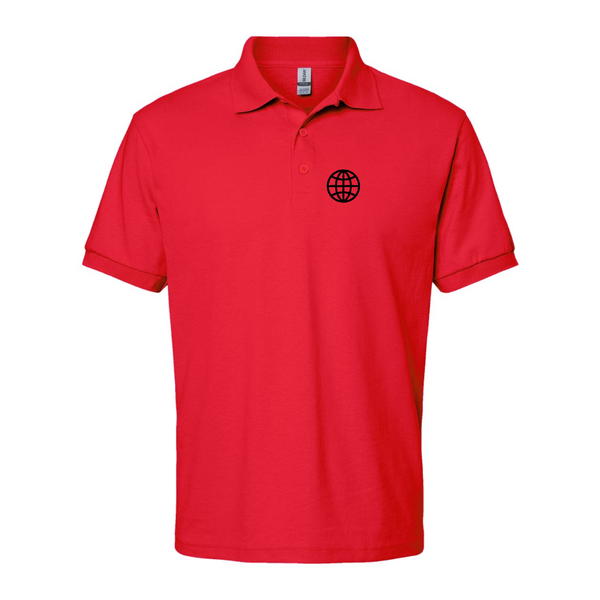 Men's  Internet Globe Dry Blend Jersey Polo