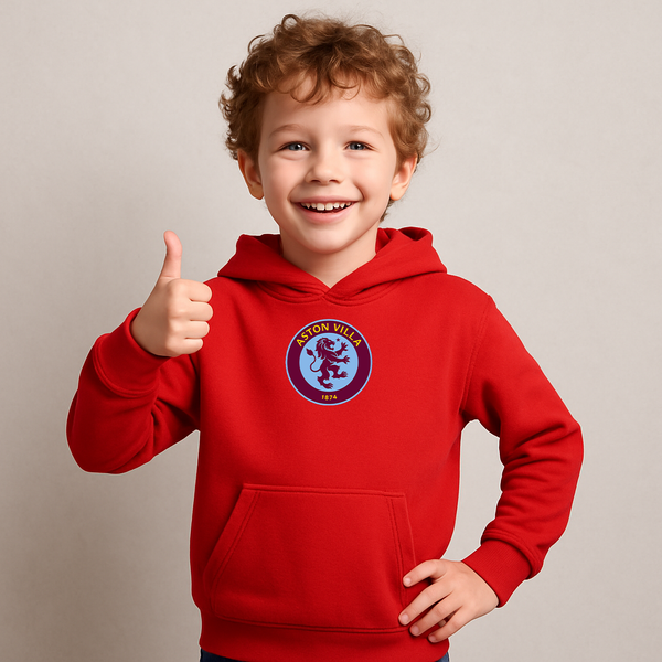 Youth Kids Aston Villa FC Pullover Hoodie