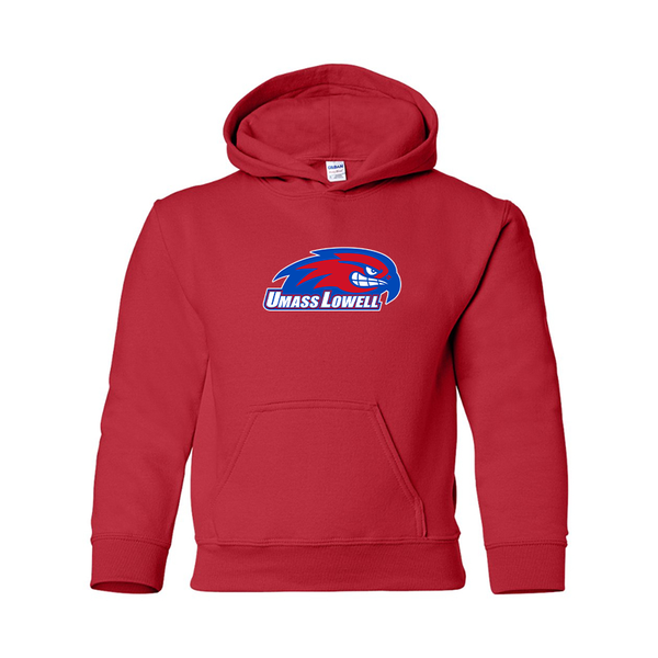 Youth  UMass Lowell River Hawks Gildan Heavy Blend  Hooded Sweatshirt