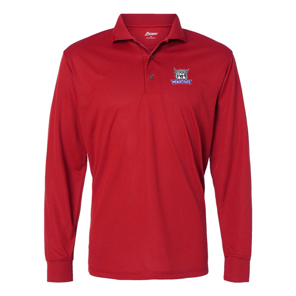 Men's Weber State Wildcats Paragon Prescott Long Sleeve Polo