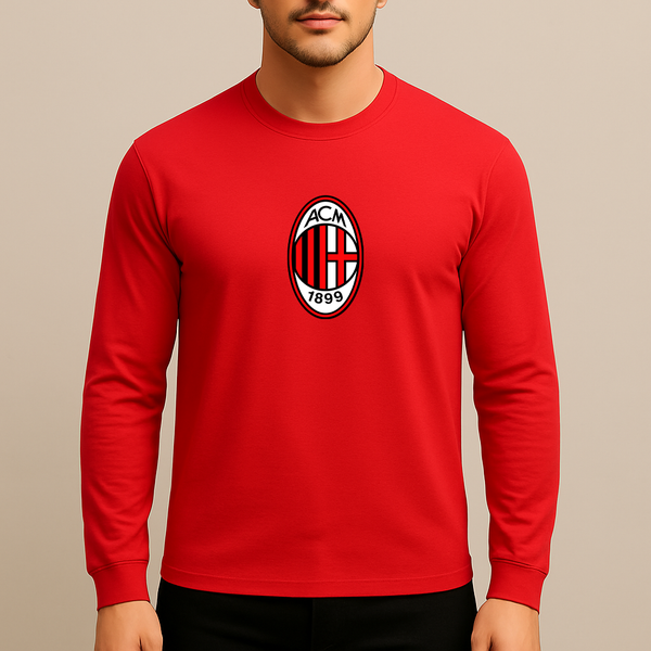 Men’s AC Milan Soccer Long Sleeve T-Shirt