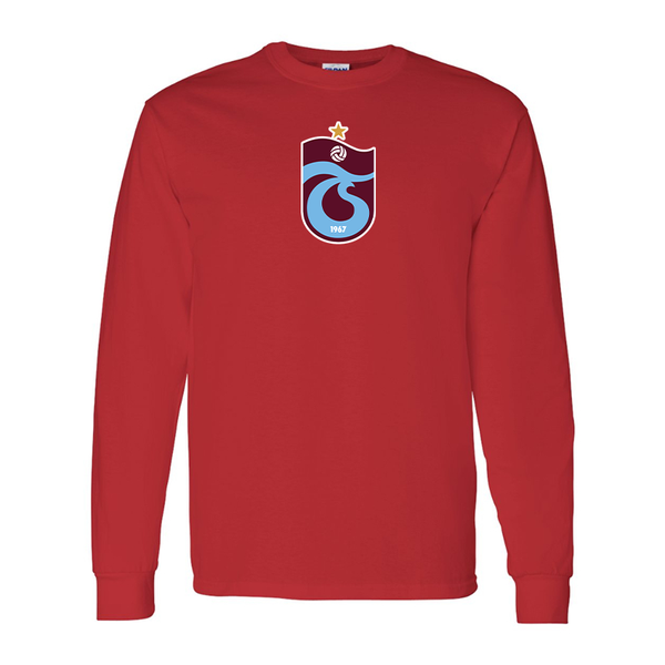Men's Trabzonspor Soccer Gildan Heavy Cotton Long Sleeve T-Shirt