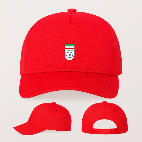 Iran National Soccer Team Five Panel Twill Snapback Cap