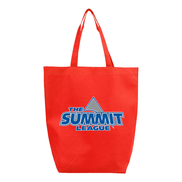 The Summit League Q-Tees Non-Woven Gusset Bottom Tote