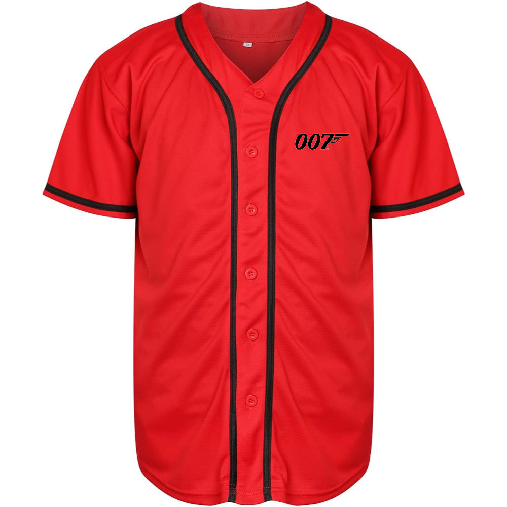 Men's 007 James Bond Movie Baseball Jersey