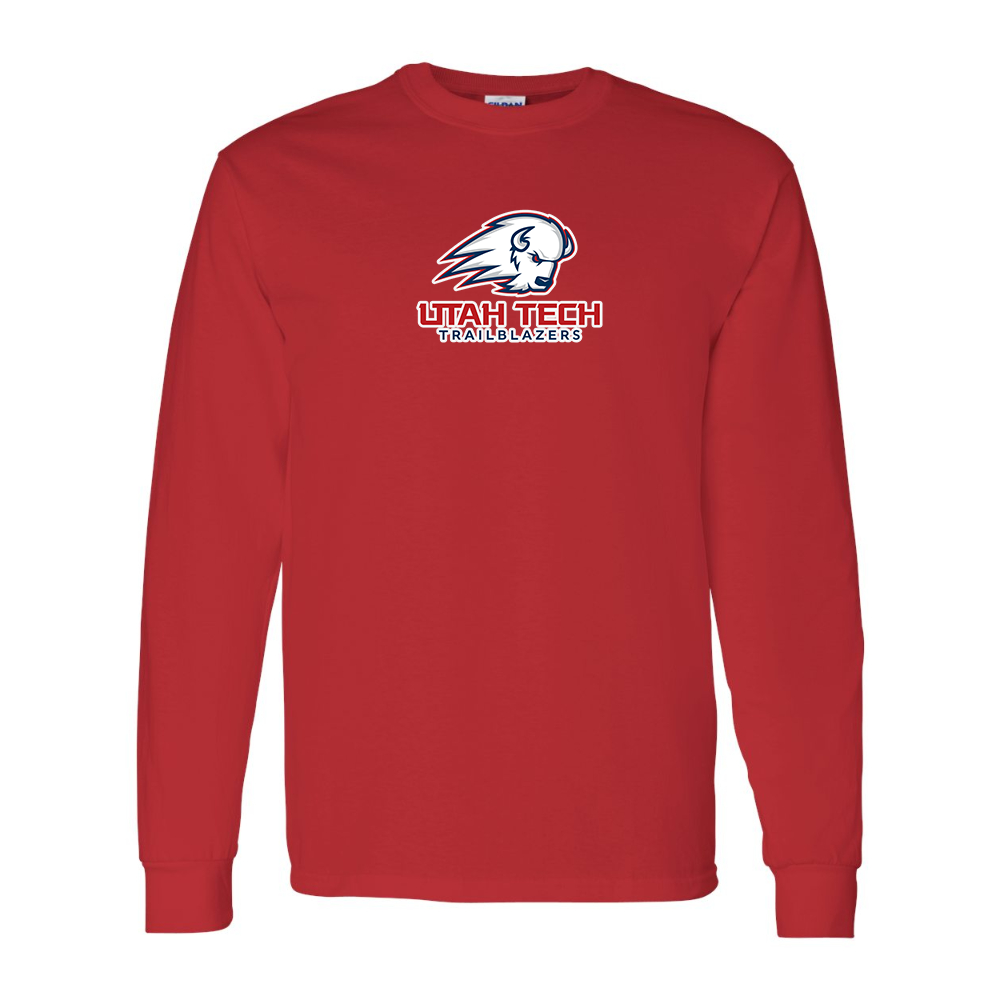 Men's Utah Tech Trailblazers Gildan Heavy Cotton Long Sleeve T-Shirt