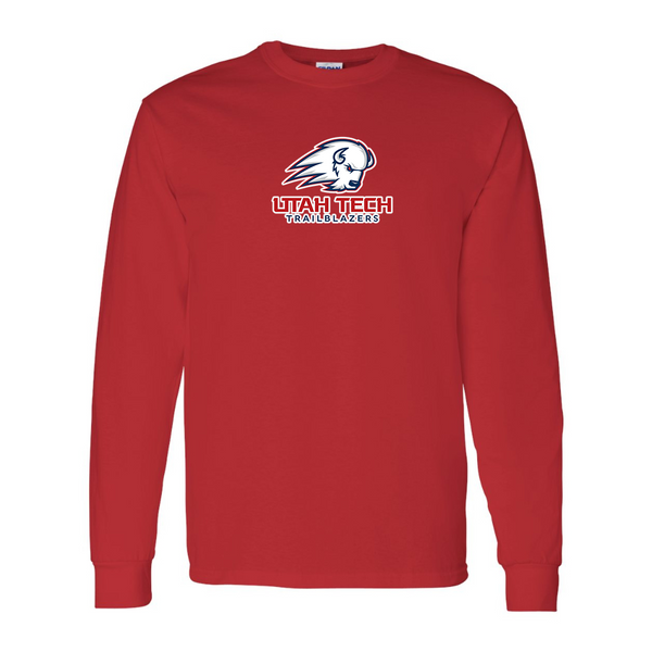 Men's Utah Tech Trailblazers Gildan Heavy Cotton Long Sleeve T-Shirt