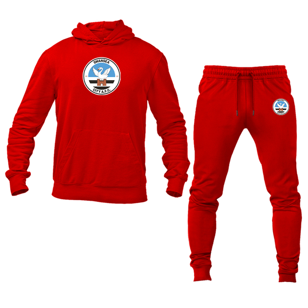 Men's Swansea City Soccer Hoodie Joggers Set