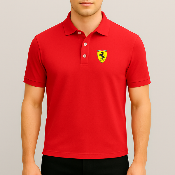 Men’s Ferrari Motorsport Car Dry Blend Polo