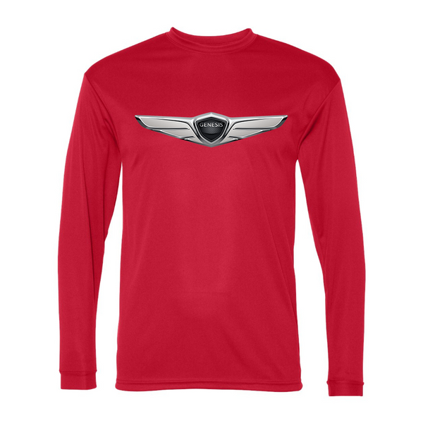 Men's  Genesis Car Polyester Long Sleeve T-Shirt