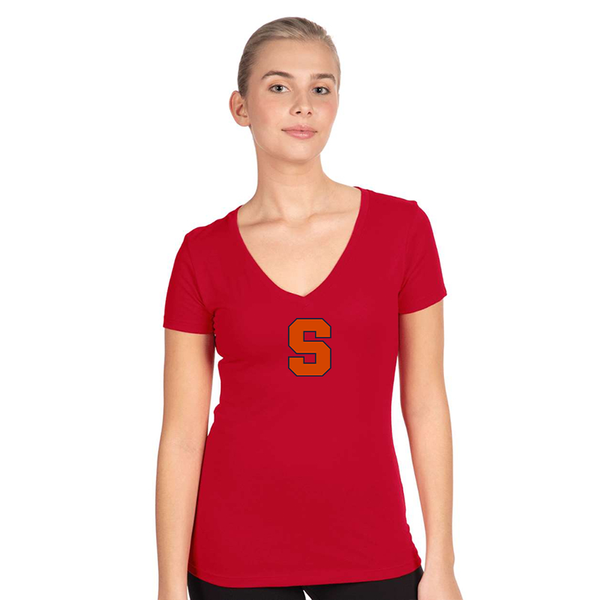 Women's Syracuse Orange  Next Level V-Neck T-Shirt