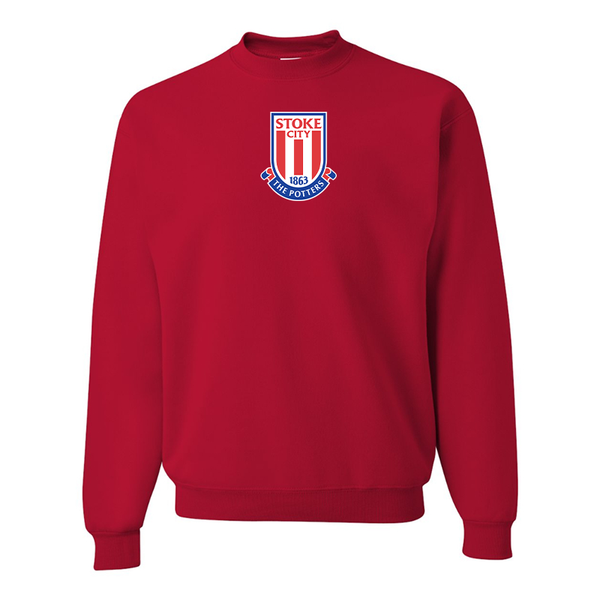 Men's Stoke City Soccer  JERZEES NuBlend Crewneck Sweatshirt