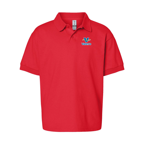 Youth Valero Gas Station Gildan Dry Blend Jersey Polo