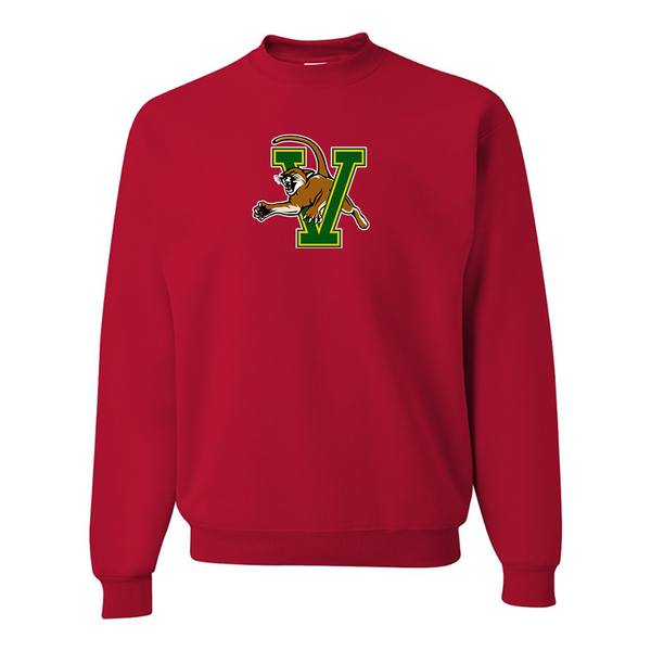 Men's Vermont Catamounts JERZEES NuBlend Crewneck Sweatshirt