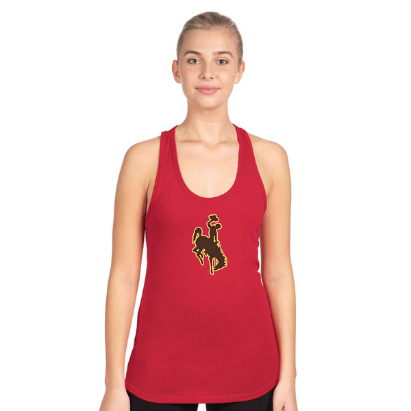 Women's  Wyoming Cowboys Next Level Ideal Racerback Tank