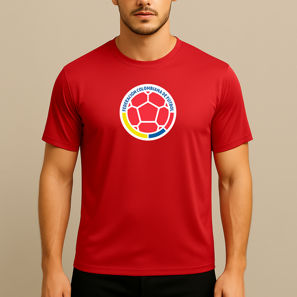 Men's Colombia National Soccer Team Polyester T-Shirt