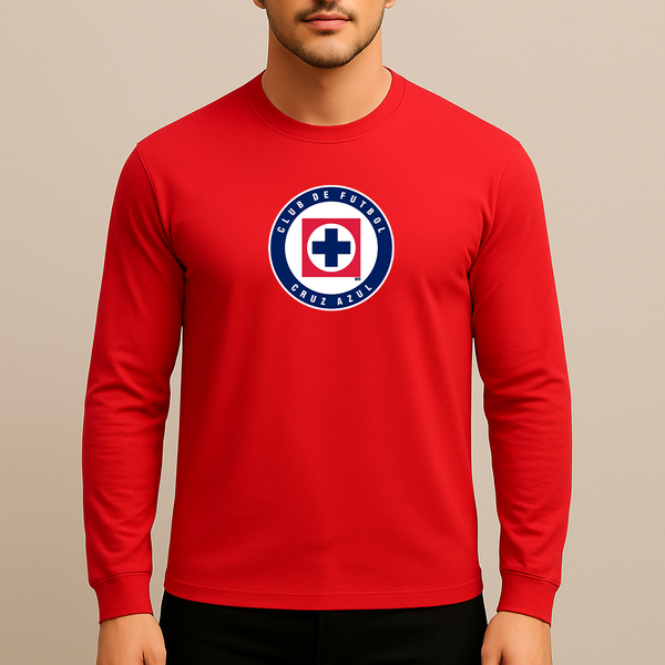 Men's Cruz Azul Football Club Long Sleeve T-Shirt