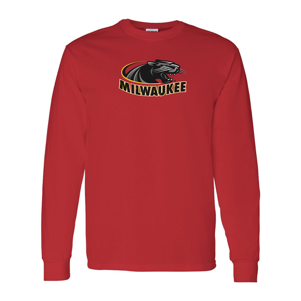 Men's  Wisconsin Milwaukee Panthers Gildan Heavy Cotton Long Sleeve T-Shirt