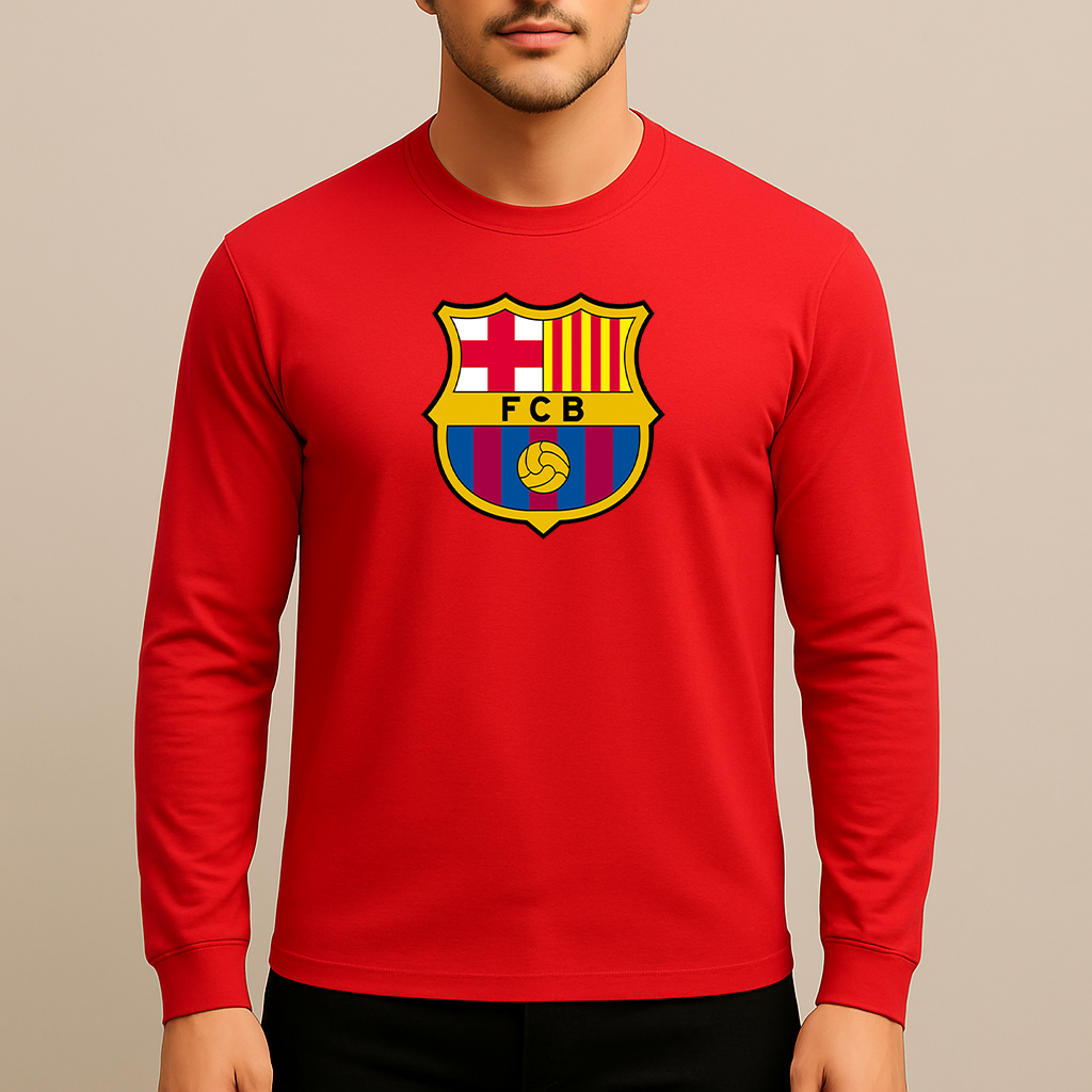 Men's F.C. Barcelona Soccer Long Sleeve T-Shirt