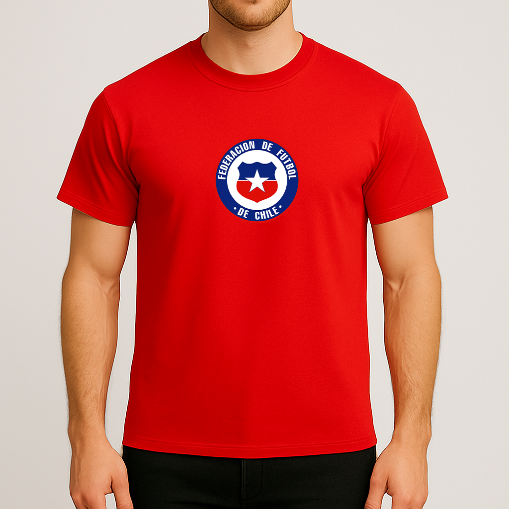Men's Chile National Soccer Team  Cotton T-Shirt