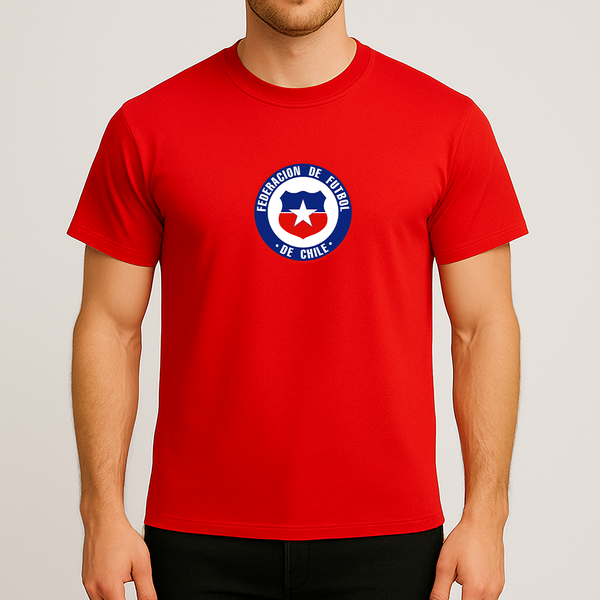 Men's Chile National Soccer Team  Cotton T-Shirt