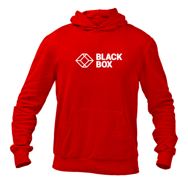 Men's Black Box Logo Pullover Hoodie