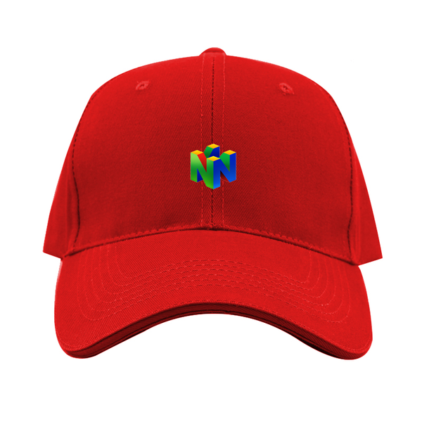 Nintendo N64  Logo  Dad Baseball Cap Hat