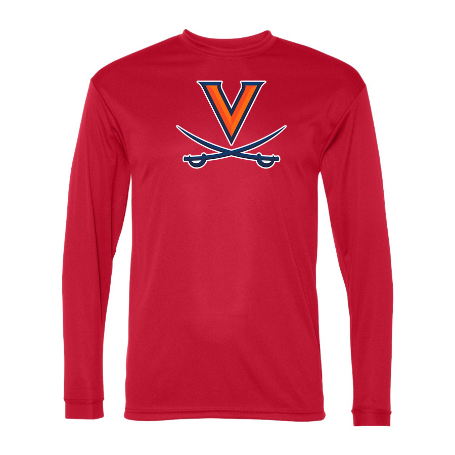 Men's  Virginia Cavaliers  Polyester Long Sleeve T-Shirt
