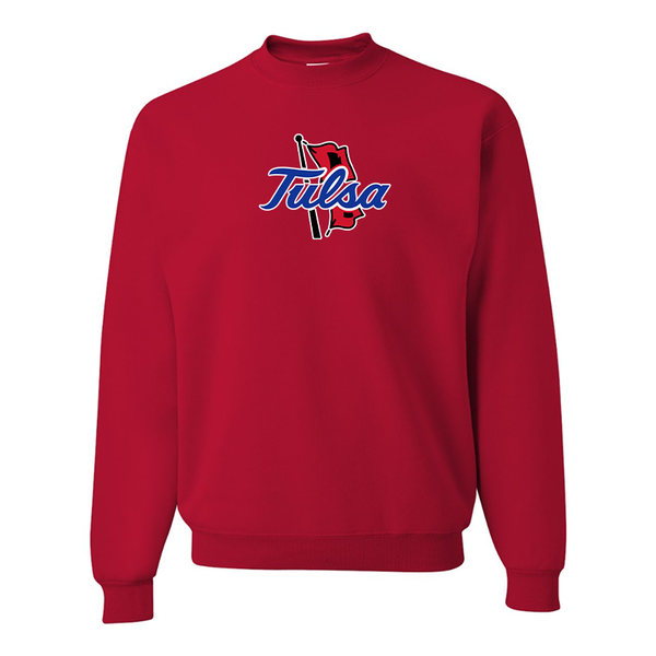 Men's Tulsa Golden Hurricane  JERZEES NuBlend Crewneck Sweatshirt