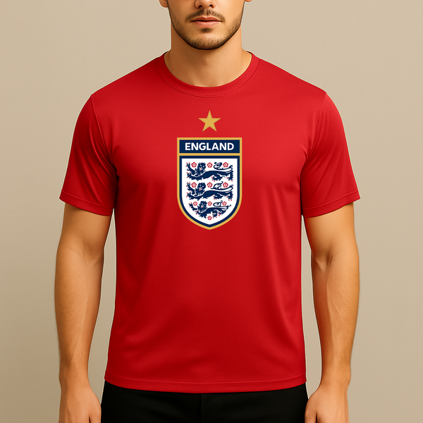 Men's England National Soccer Team Polyester T-Shirt