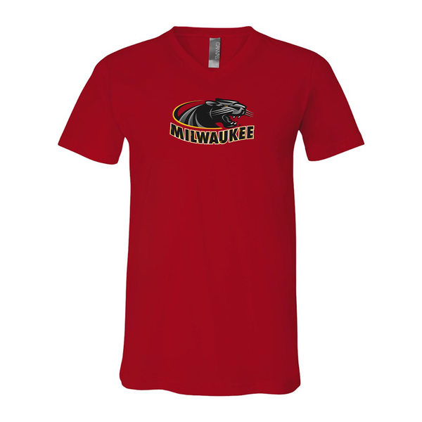 Wisconsin Milwaukee Panthers BELLA  CANVAS - Jersey V-Neck T-Shirt