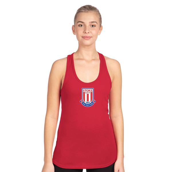 Women's Stoke City Soccer Next Level Ideal Racerback Tank