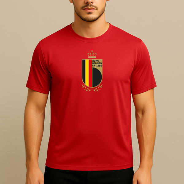 Men's Belgium National Soccer Team Polyester T-Shirt