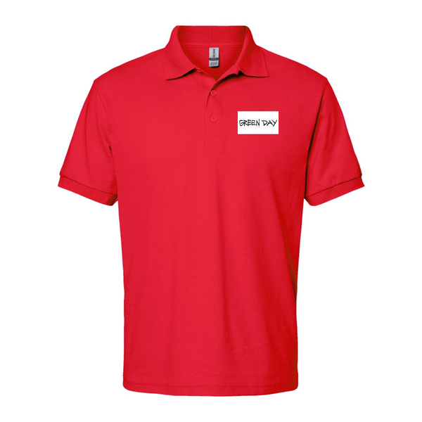 Men's Green Day Logo Dry Blend Polo