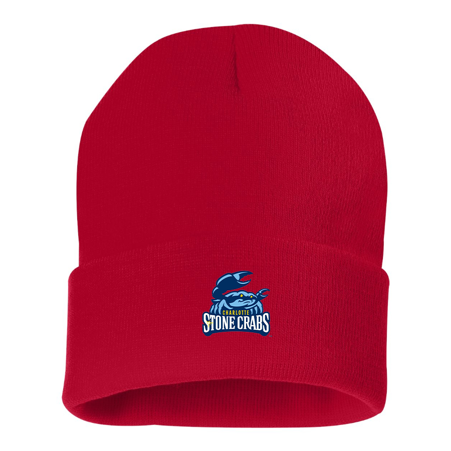 Charlotte Stone Crabs Logo Beanie Hat