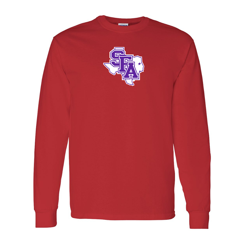 Men's Stephen F. Austin Lumberjacks  Gildan Heavy Cotton Long Sleeve T-Shirt