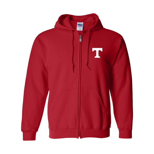 Men's Tennessee Volunteers Gildan  Heavy Blend Full Zip Hooded Sweatshirt