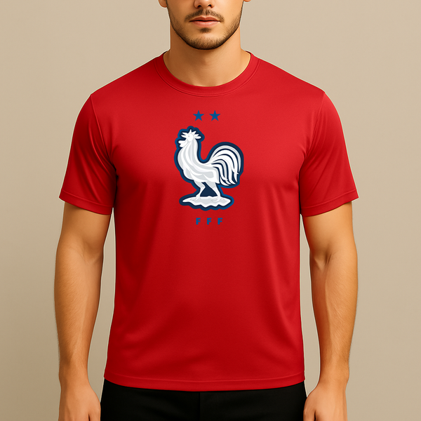 Men's France National Soccer Team Polyester T-Shirt