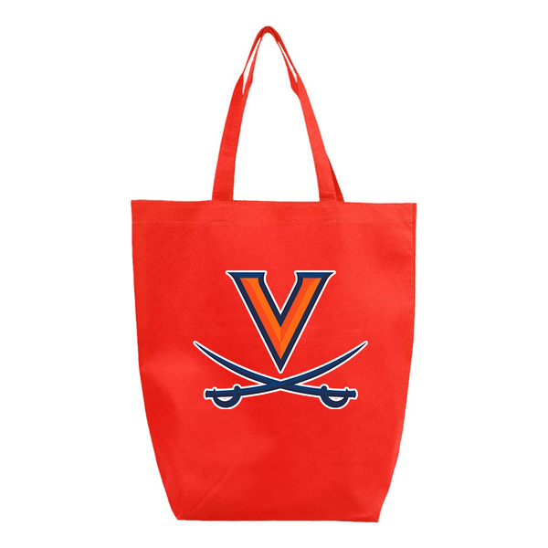 Virginia Cavaliers Q-Tees Non-Woven Gusset Bottom Tote