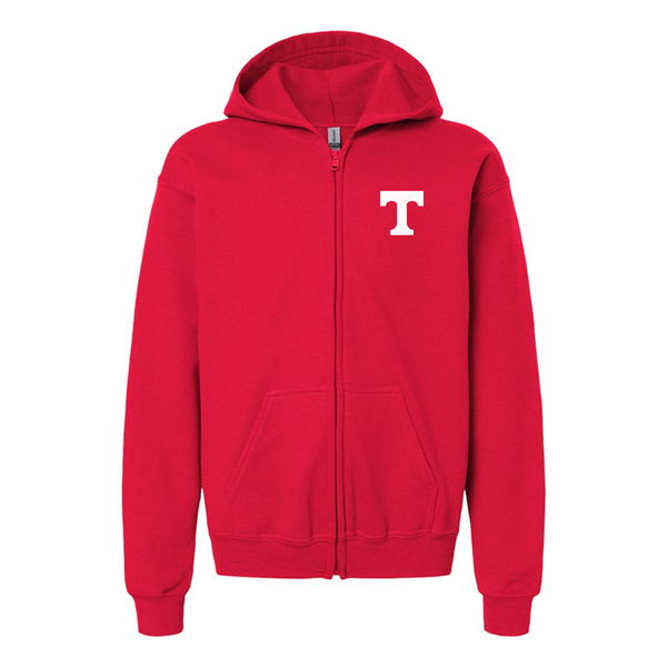 Gildan Heavy Blend Youth Tennessee Volunteers Full Zip Hooded Sweatshirt