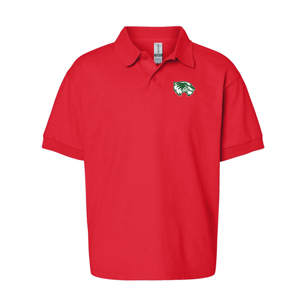 Youth Utah Valley Wolverines Gildan Dry Blend Jersey Polo
