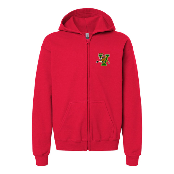 Gildan Heavy Blend Youth Vermont Catamounts Full Zip Hooded Sweatshirt