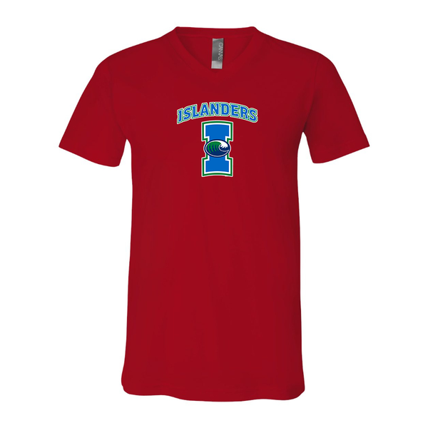 Men's  Texas AM CC Islanders  BELLA + CANVAS - Jersey V-Neck T-Shirt