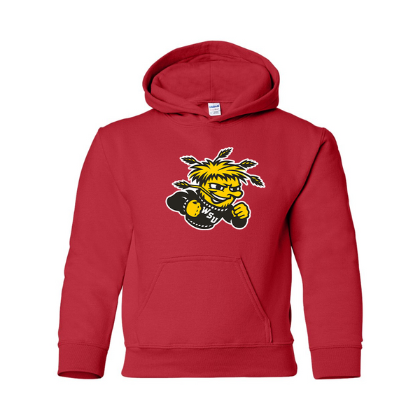 Youth Wichita State Shockers  Gildan Heavy Blend  Hooded Sweatshirt