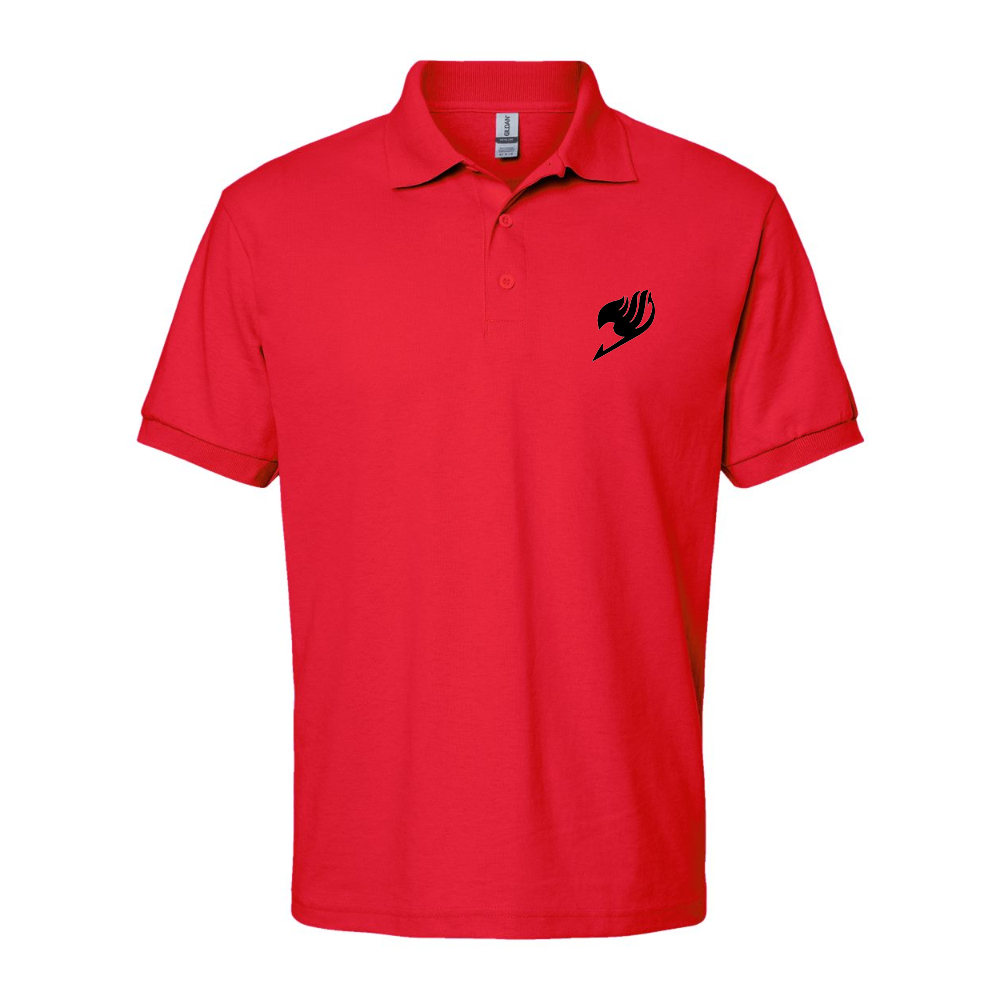 Men's Fairy Tail Wildcats Dry Blend Jersey Polo - Red