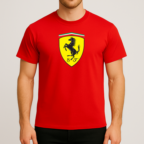 Men’s Ferrari Motorsport Car Cotton T-Shirt